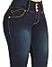 Curvify High Waisted Butt Lifting Stretch Jeans | Slimming Lift Skinny Jeans 837 (Natty Blue-6)