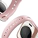 Bandiction Sport Band Compatible with Apple Watch 38mm 40mm, Soft Silicone Sport Strap Replacement Narrow Bands for iWatch Series 4, Series 3, Series 2, Series 1, Sport Edition Women Men (Pink)
