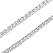 14k White Gold Finish Lab Diamond Iced Out Tennis Link Chain Solitaire Necklace