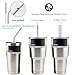 Travel Reusable Utensils with Case, Portable Silverware Flatware Cutlery Utensil Set, 11-Piece including Silver Stainless Steel Knife Fork Spoon Chopsticks Cleaning Brush Straws, Hang Buckle