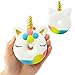 PintreeLand Kawaii Donut Unicorn Squishy Toys 2 Pack Cute Small Slow Rising Squishies Prime Gift for Girls Kids