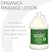 Bon Vital', Organica Massage Lotion, 1 Gallon, Lightweight Massage Lotion for Massage Therapy and Bodywork, Certified Organic Ingredients, Unscented, Professional Spa Use