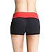 BALEAF Women's High Waist Swim Yoga Volleyball Shorts Running Workout Tennis Athletic Shorts Inner Pocket Fiery Red Size XL