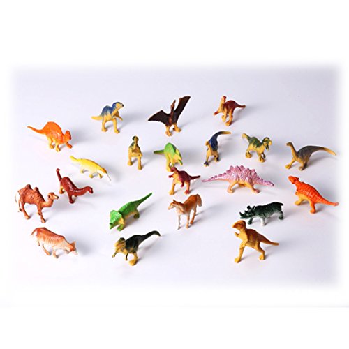 image for 60 PCS different Acmer Mini Jungle Animals Toys Set,Realistic Wild Vin