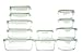 Kinetic Glass Meal Prep Containers, 22 Piece Glass Storage Containers with Airtight Lids, Freezer Containers, Food Prep Glass Containers with Lids, FDA Approved BPA Free & Leak Proof
