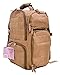 Backpack + Range Bag with Large Padded Deluxe Tactical Divider and 9 Clip Mag Holder - Rangemaster Gear Bag Explorer, Tan