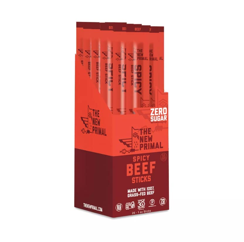 The New Primal Meat Sticks Jerky Variety Pack, Keto & Gluten Free