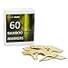 60 Bamboo Garden Plant Labels Herbs Gardening Planter Markers Plant Sign Tags 60pcs 2.4 inch Wide 4 inch Tall for Indoor Plants Flowers Succulents