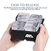 Adoric Easy Release Silicone Ice Cube Trays Set of 2, Sphere Round Ice Ball Maker & Large Square Ice Cube Molds, Ice Tray Combo for Cocktail, Whisky, Bourbon, Pudding, Chocolate - Black