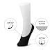 BASIC MID-Cut - No Show Active SoleHugger Loafer Active SoleHugger Loafer Socks for Women - Guaranteed Non-Slip - Black Large 4 pairs