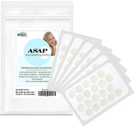 ASAP Hydrocolloid Acne Patches | 120 Total Acne Pimple Patches | 20 Patches (6 Sheets) | Acne Treatment | Quest Skincare