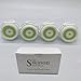 Sikason 4 Pack Acne Brush Head Replacement Compatible with Mia Mia2 Mia3 Aria Mia Fit Smart Profile and Alpha Fit Facial Cleansing System