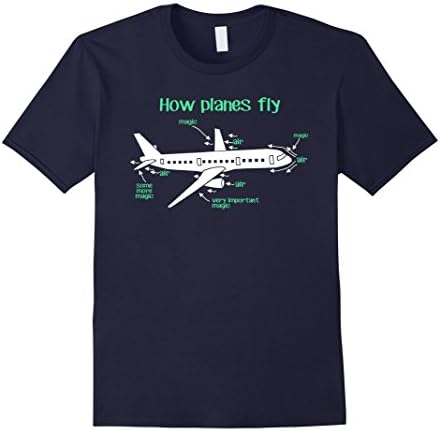 Mens Aerospace Engineer / Engineering Shirt - How Planes Fly Small Navy