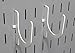 Wall Control 3in Reach U-Hook Accessory “U” Shaped Slotted Metal Pegboard Hook Pegboard and Slotted Tool Board – White