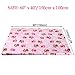 KOOLTAIL Large Dog Fleece Blanket - Pet Throw Bed Blankets Paw Print 60