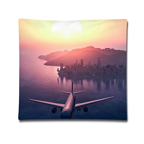 BAOZHEN Sea City Flight Premium Hypoallergenic Stuffer Pillow Home Sweet Home Love In Simple Words