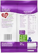 Kiddylicious Blueberry Wafers Gluten Free Dairy Free 6+ Months 4x10 Packs view 2