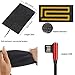 Baymyer 5 in 1 Electric USB Heating Pad for Women Men Heated Vest or Heated Jacket Thermostat Accessories for DIY Heated Clothing, Black, 4.3
