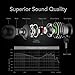Earbuds, GGMM Wired Earphones Noise Isolating Headphones Earbuds with Microphone Heavy Deep Bass Earphones Ear Buds, in Ear Headphones Fits All 3.5mm Interface Device (C300-Black)