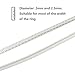 Ring Size Adjuster with Jewelry Polishing Cloth,2 Sizes Fit for Any Rings,Clear Ring Sizer ,Perfect for Loose Rings,Pack of 12(2mm/3mm)