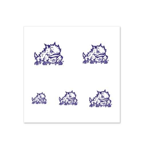 Tcu Horned Frogs Fingernail Tattoos - 4 Pack