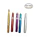 5 Pcs Retractable Lip Brush Travel Lipstick Gloss Makeup Brush Tool