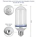LED Flame Effect Light Bulb, AMASKY E26/ E27 LED Flickering Flame Light Bulbs, 102pcs 2835 LED Beads Simulated Decorative Light Atmosphere Lighting Vintage Flaming Light Bulb for Christmas Halloween H