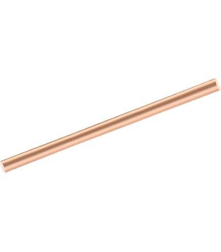 Therwen 5-Pack Pure Copper Round Rods - 11.8 Inch Length, 4mm Diameter, Solid Metal Bar For DIY Crafts - View #12