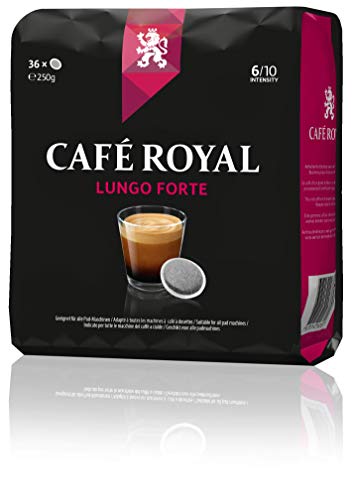Café Royal Lungo Forte 360 kompatible Kaffeepads für Senseo, Intensität 8/10, 10er Pack (10 x 36 Kaffeepads) – Bild 3