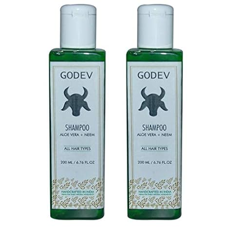 Godev Aloe Vera Shampoo Enriched With Neem For Silky Stronger