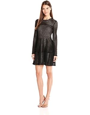 Women's Kyla A-Line Lace Dress with Long Sleeves