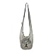 Fair Trade Large Sling Crossbody Shoulder Bag Purse Hippie Hobo Gypsy Bohemian, Grey Tree primary