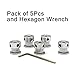 (Pack of 5pcs) Timing Belt Pulley Wheel(20Teeth 5mm Bore) for 3D Printer 6mm Width Timing Belt (20T)