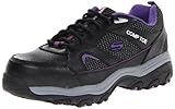 Skechers for Work Women's D'Lite SR Slip Resistant Work Shoe,Black/Purple,7.5 M US
