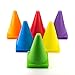 Faswin Indoor/Outdoor Agility Cones Sports Soccer Flexible Cone Sets, Assorted Colors, 24/Set