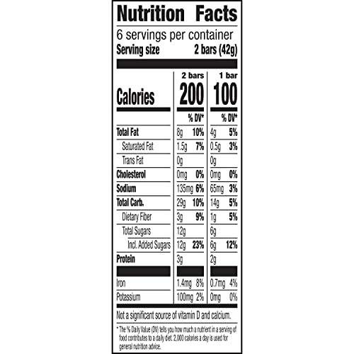 NATURE VALLEY CRUNCHY GRANOLA BARS, OATS ‘N DARK CHOCOLATE, 12 CT, 8.94 OZ (6 POUCHES)