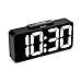 DreamSky Auto Time Set Alarm Clock with USB Port for Charging, Snooze, Dimmer, Extra Large Impaired Vision Digital Red LED Bedside Desk Clock, Auto DST.
