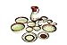 Cactus Canyon Ceramics VERY SMALL Spanish Terracotta 5-Piece VERY SMALL Mini-Bowl (Pinch Bowls) Set, White