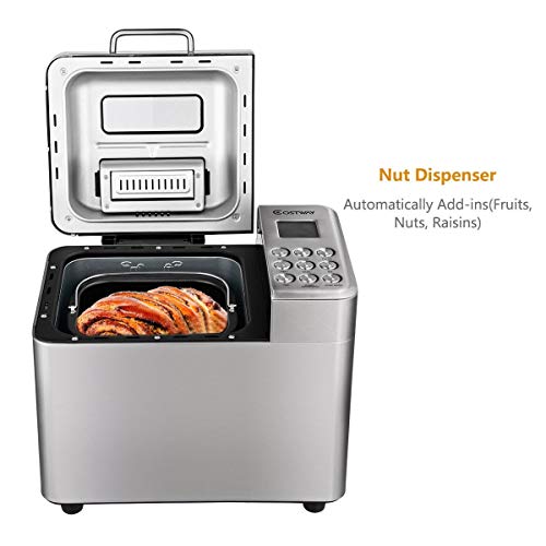 Automatic Bread Machine,BestComfort 15 Programs Bread Maker,15 Hours Delay Timer, 15 Hours Delay Timer, 1 Hour Keep Warm (style 1) - Thumbnail 5