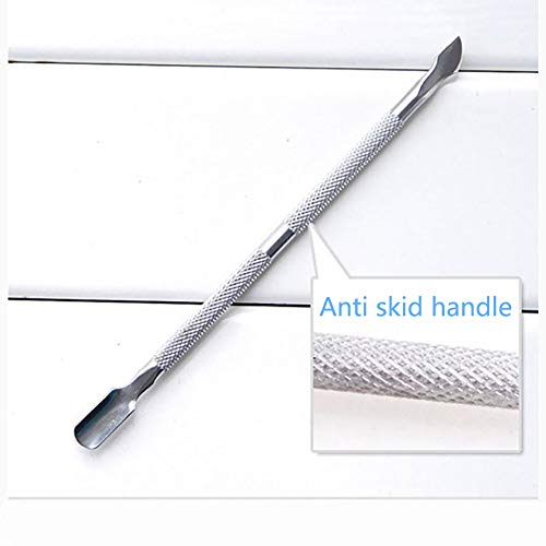 Laza 4 Pcs Cuticle Trimmer Cuticles Pusher Cutter Peeler Scraper Gel Nail Polish Remove Spoon Under Nail Professional Precise Nipper Manicure Pedicure Tools Set for Salon Home Use Fingernails Toenails