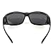 Over Glasses Sunglasses - Fitover Sunglasses with 100% UV Protection - By Pointed Designs (Black)