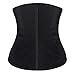YIANNA Women's Latex Sport Girdle Waist Training Corset Waist Shaper, Size M (Black)
