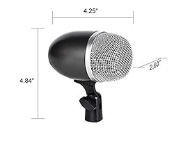 Bass Drum Microphone with Dynamic Pick Up