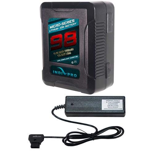 Indipro PSKT25, Micro-Series 98Wh V-Mount Li-Ion Battery and D-Tap Pro Battery Charger Kit