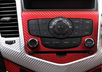 [Taro Works] 3d Carbon Fiber Vinyl Flex Wrap Red 60"x12" 152cmx30cm