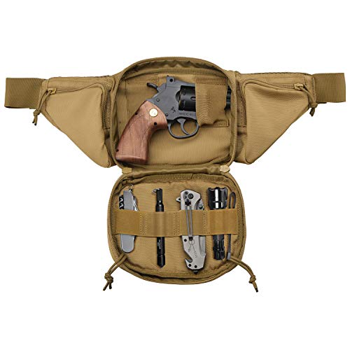 FRTKK Concealed Carry Pistol Pouch Ultimate Fanny Pack Holster Fits