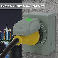 Rophor 30 Amp Generator Power Inlet Box, NEMA