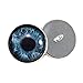 Glass Eyes for Dolls with Loops 16mm Mint Blue Iris Pupils Glass Eye Cabochons for Fantasy Art Doll Stuffed Animal Soft Sculptures or Jewelry Making Crafts Set of 2