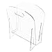 MyGift Premium Clear Acrylic Magazine Holder, Home Office Dorm Desktop Display Stand Document File Folder Storage Organizer