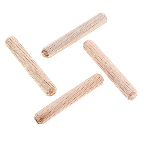 50pcs Woodworking Hardwood Round Dowel Pins Wooden Craft Rods Furniture Fitting Tools 8x50mm(DXL)/0.32"x2.00"